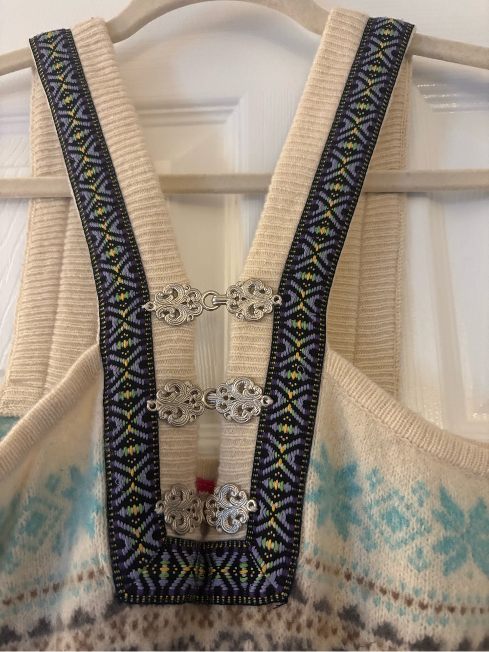 Free People Vintage Wool Fair Isle Nordic Dress - Picture 5 of 11